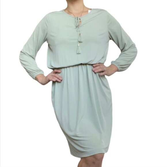 NWT Belle by Kim Gravel Peasant Dress with Tassel | Size M - Picture 1 of 8